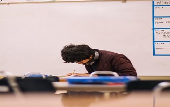 studente durante esame