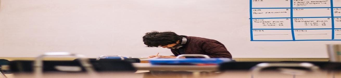 studente durante esame